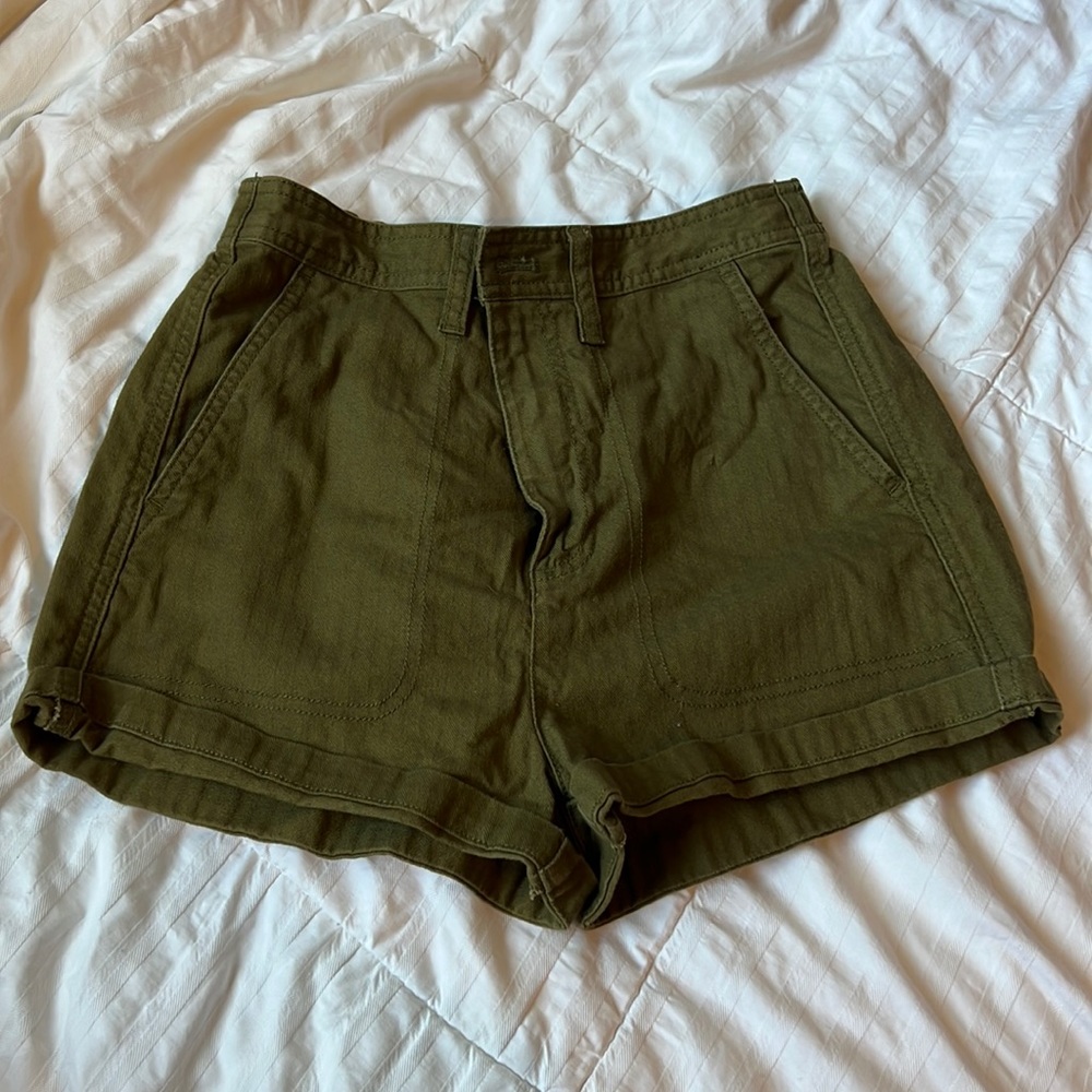 Madewell green shorts